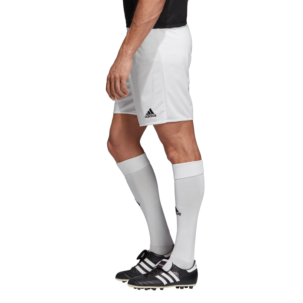 Adidas Youth Parma 16 Soccer Shorts - White/Black - Comfortable Athletic Shorts for Boys - Perfect for Soccer Practice, Training & Casual Wear
