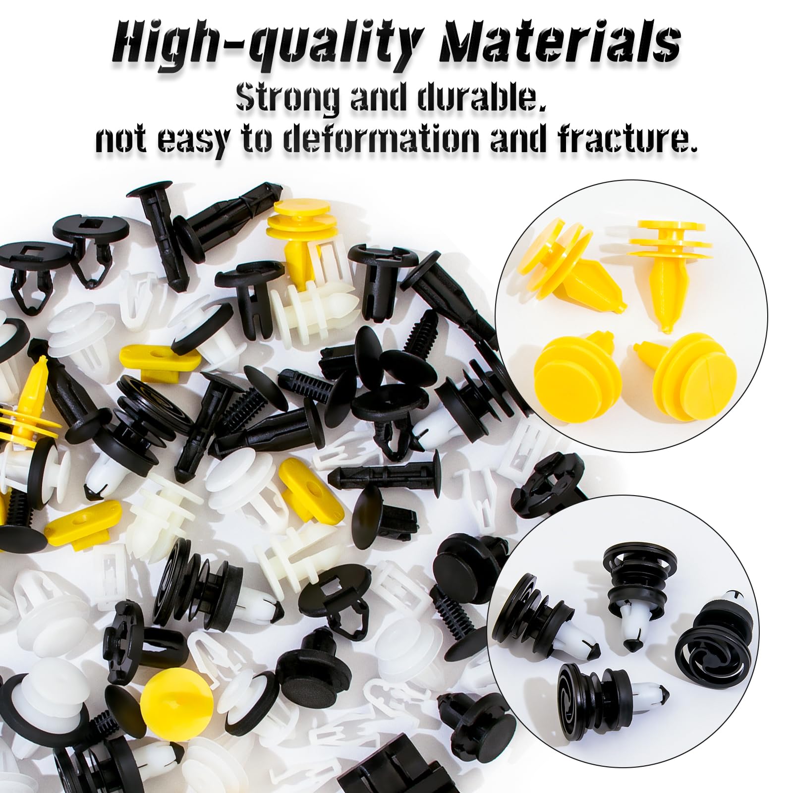 70 Pcs Tesla Clips - Bumper Fender Liner Push Retainer Fastener Rivet Clips Kit (20 Sizes) - Interior & Exterior Body Repair Parts for Tesla Models - Perfect for DIY Auto Maintenance and Replacement