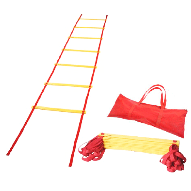 XM Fitness 30-Foot Agility Ladder for Speed Training - Orange - Perfect for Football, Soccer, Basketball & Home Workouts