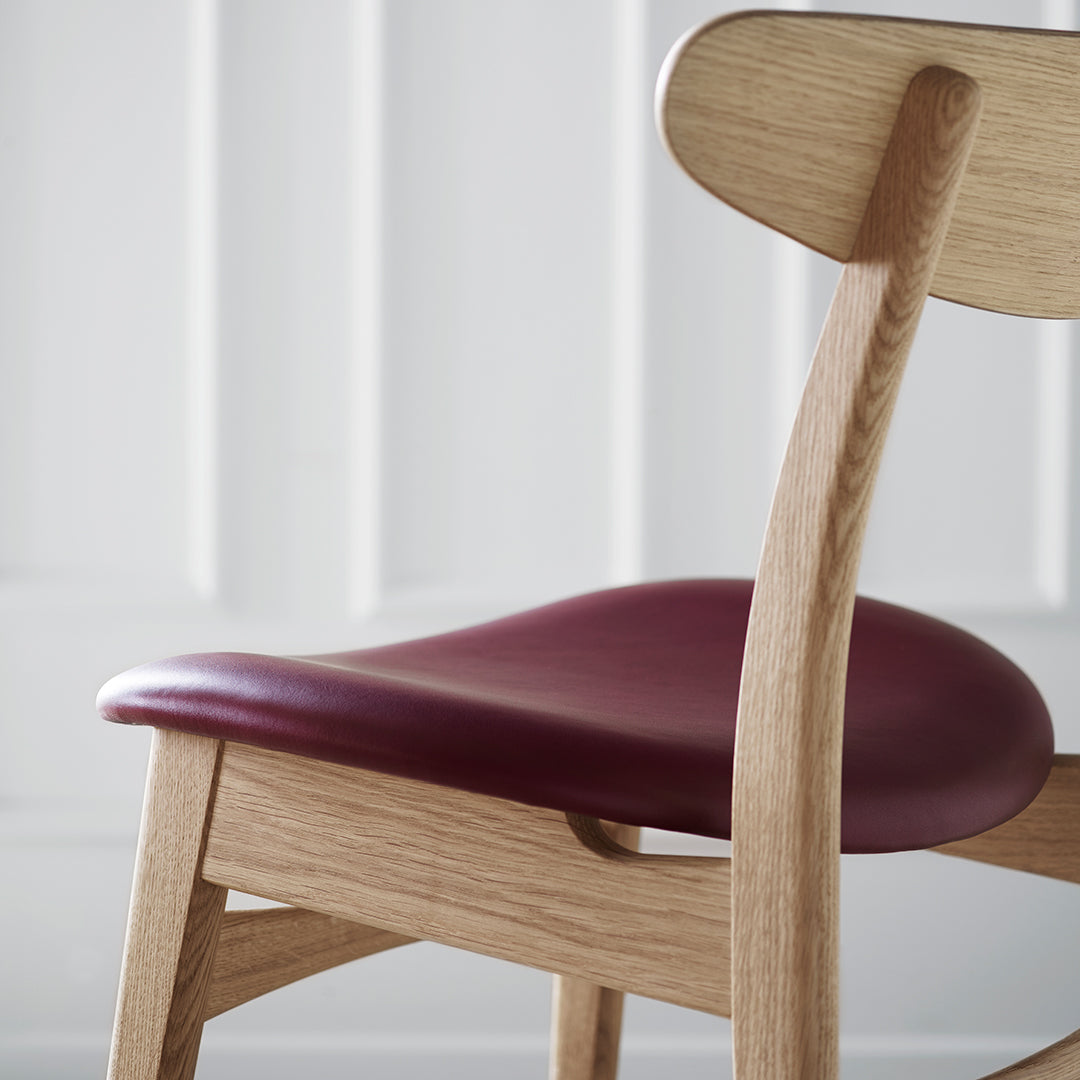Carl Hansen & Son CH30P Wegner Chair - Mid-Century Modern Dining Chair with Oak Frame & Paper Cord Seat - Perfect for Dining Rooms, Kitchens & Home Offices