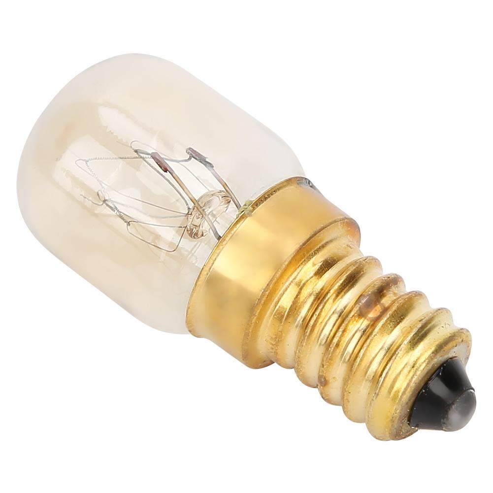 10Pcs 15W E14 Brass Microwave Oven Light Bulbs - 300℃ High Temperature Resistant - Replacement Parts for Microwave, Oven, and Small Appliances - Perfect for Home Kitchen and Commercial Use