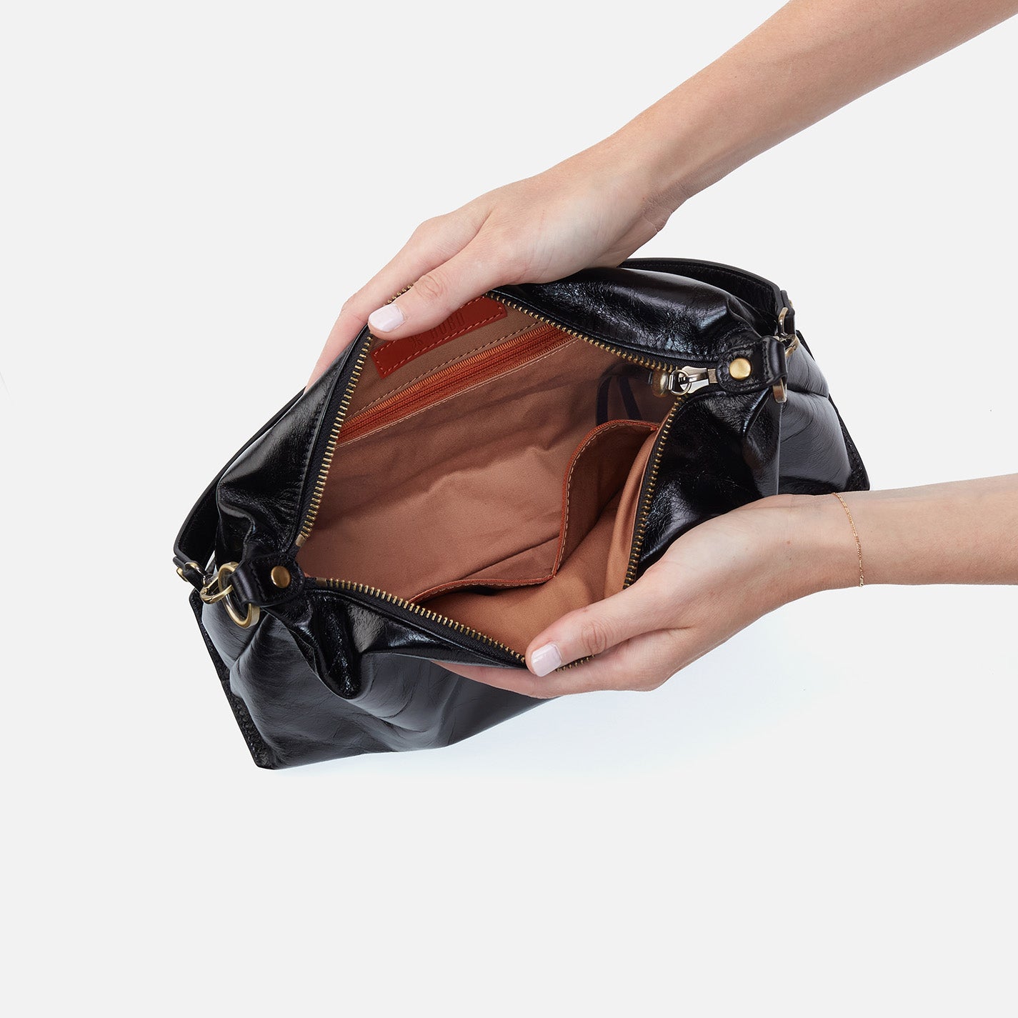 Avon Polished Leather Shoulder Bag - Black | Stylish & Durable for Work, Travel & Everyday Use
