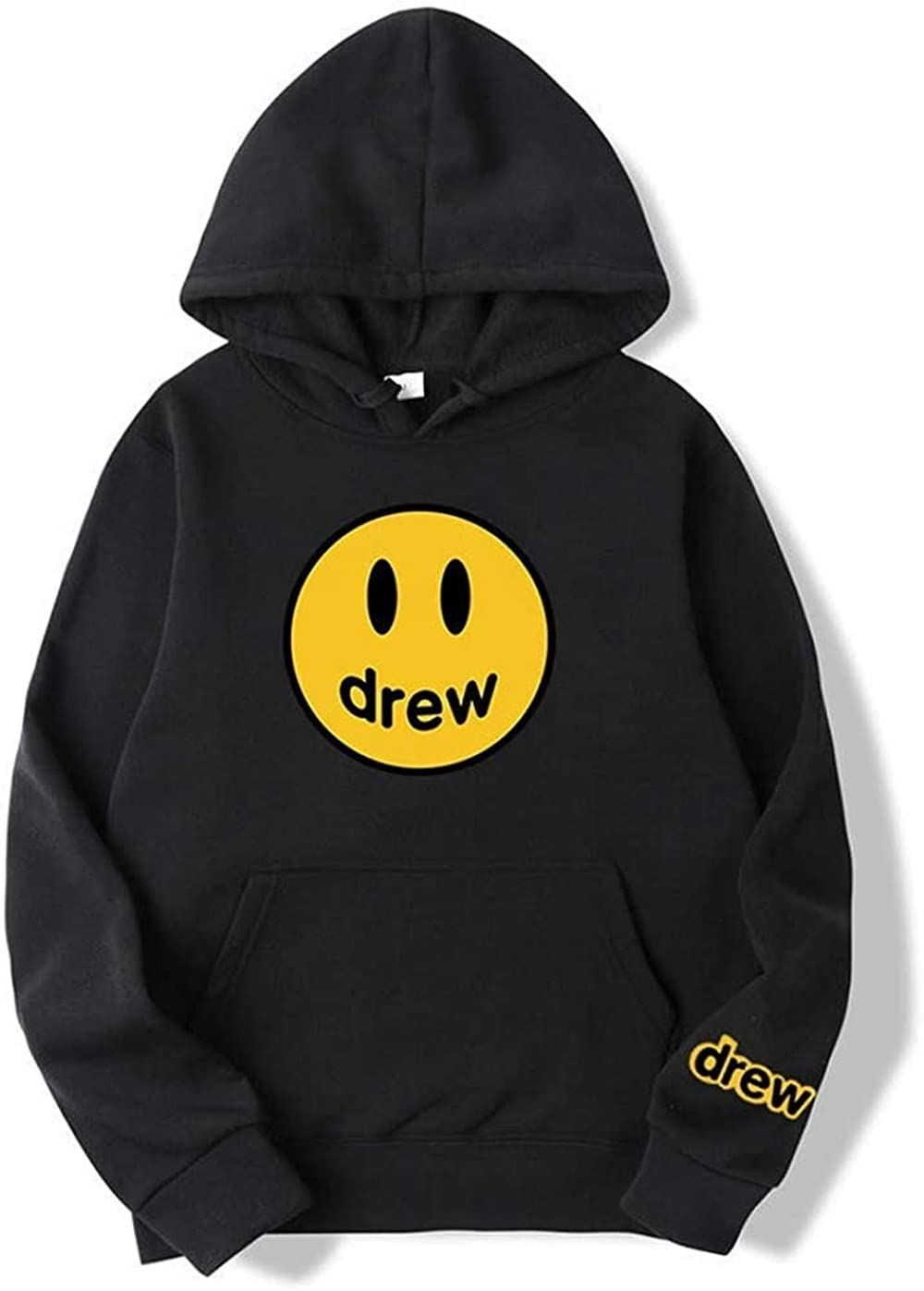 Drew House Merch Justin Bieber Smiley Face Hoodie Sweatshirt for Men & Women - Hip Hop Streetwear Fashion for Fans & Casual Wear