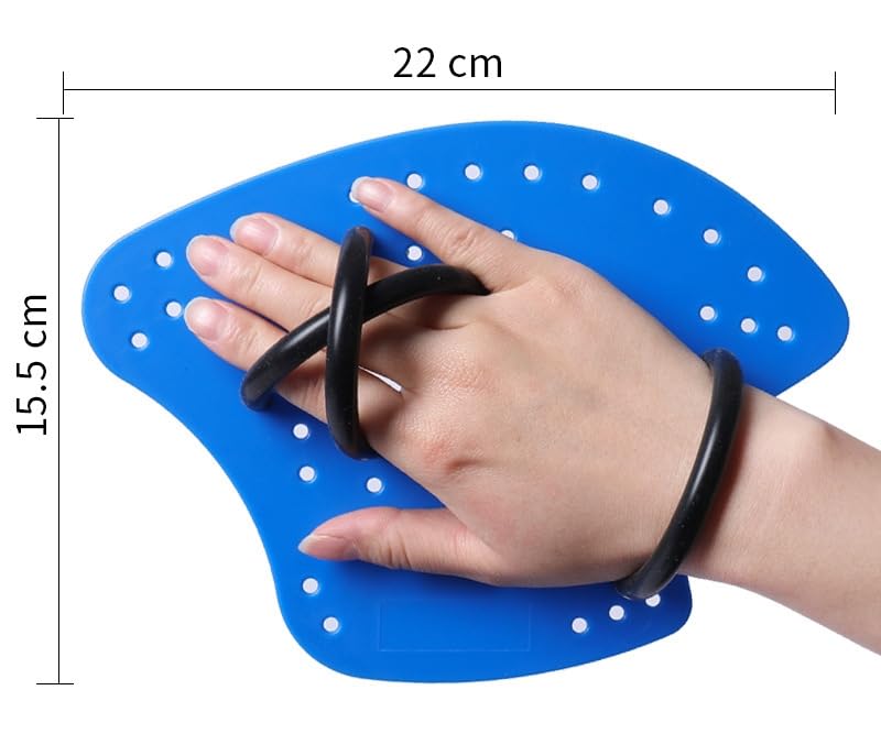 Webbed Silica Gel Swimming Gloves - Water Resistant Aquatic Training Gloves for Men, Women & Kids - Perfect for Swim Training, Water Aerobics & Fitness Exercises