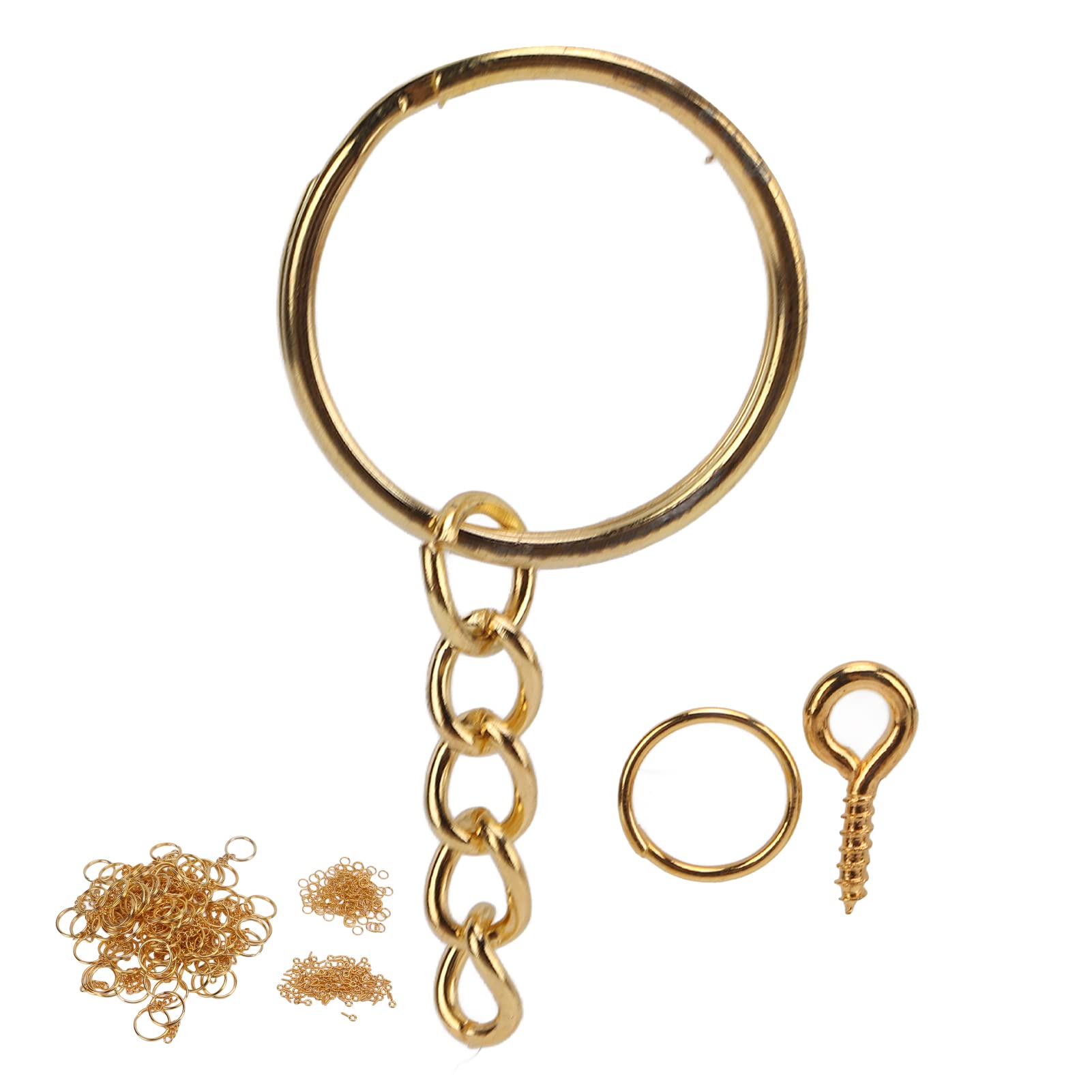 DIY Jewelry Making Kit - Bulk Supplies for Keychains, Plush Toys & Craft Projects | High-Quality Beads, Charms & Chains for Creative Handmade Gifts & Home Decor