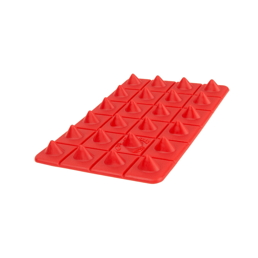 Crab Grab Shark Teeth Stomp Pad - Non-Slip Snowboard Traction Pad in Red - Perfect for Snowboarding, Surfing & Skateboard Grip Enhancement