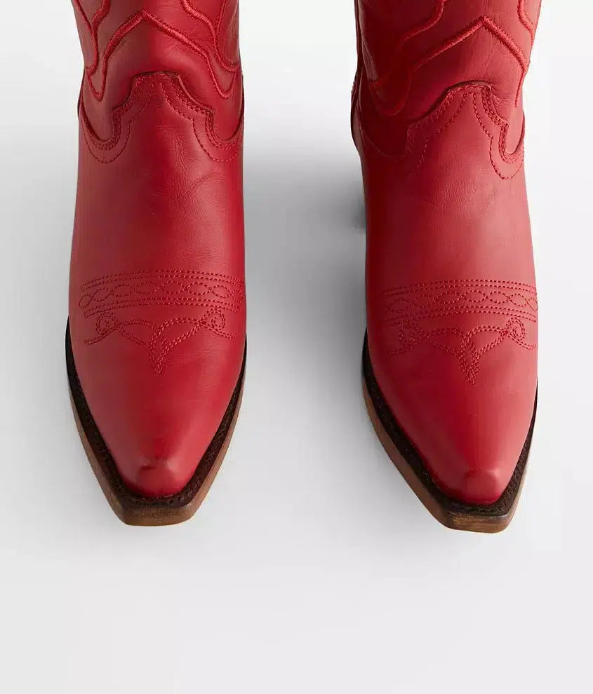 Z5073 Women's Corral Red Western Cowgirl Leather Boots - Stylish & Durable for Rodeo, Country Dancing & Everyday Wear