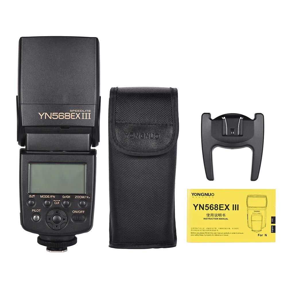 Lechnical YN568EX III Wireless TTL Flash Speedlite for DSLR Cameras - GN58, 1/8000s HSS, USB Firmware Upgrade | Perfect for Wedding, Portrait & Studio Photography
