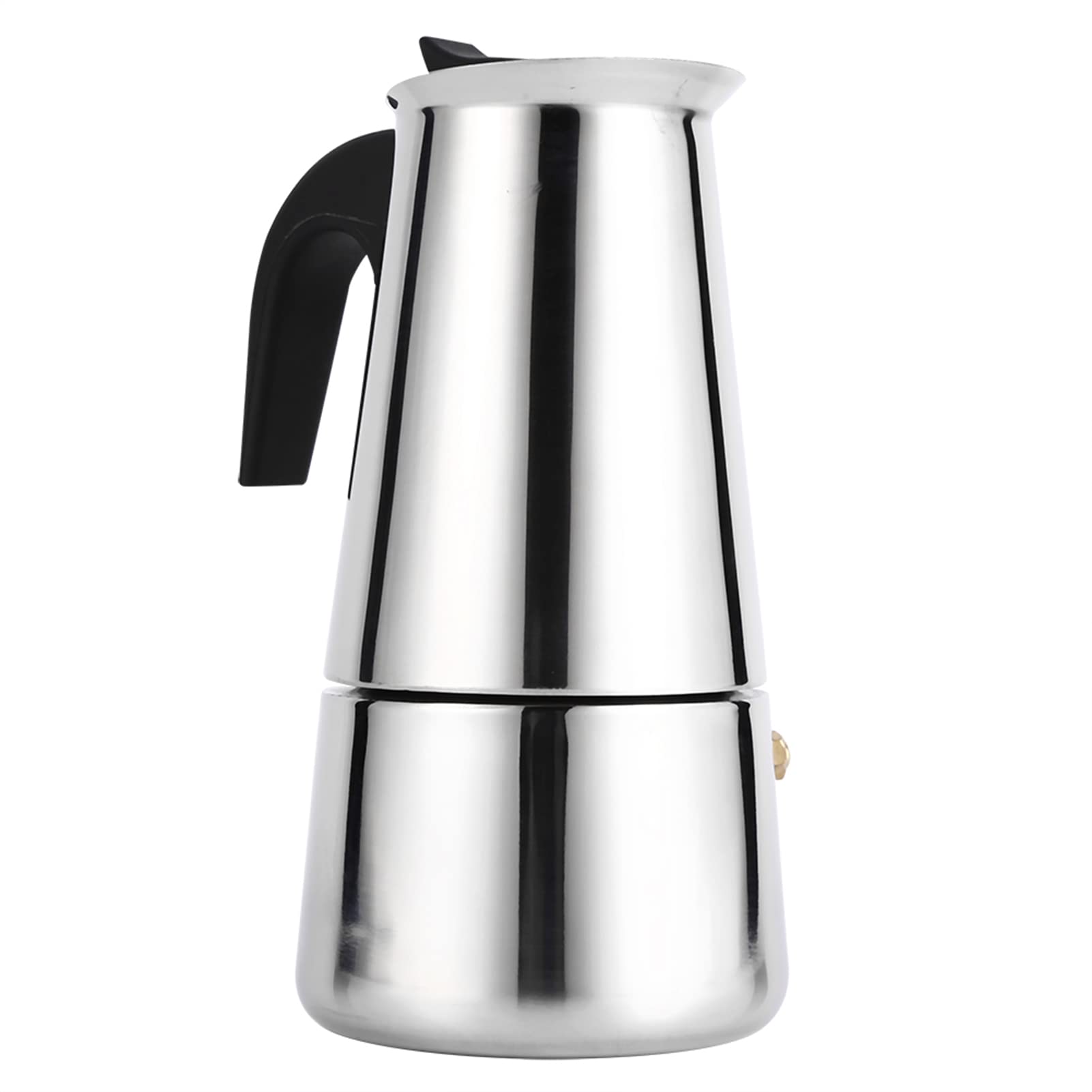 Stainless Steel Moka Pot Stovetop Coffee Maker - 100ml, 200ml, 300ml, 450ml Options for Home, Kitchen, Office & Cafe Use | Perfect for Espresso Brewing & Camping (300ml)