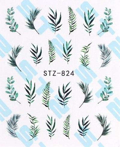 STZ Collection Nail Art Water Transfer Decals - DIY Nail Stickers for Manicure & Pedicure | Perfect for Parties, Weddings, and Special Occasions