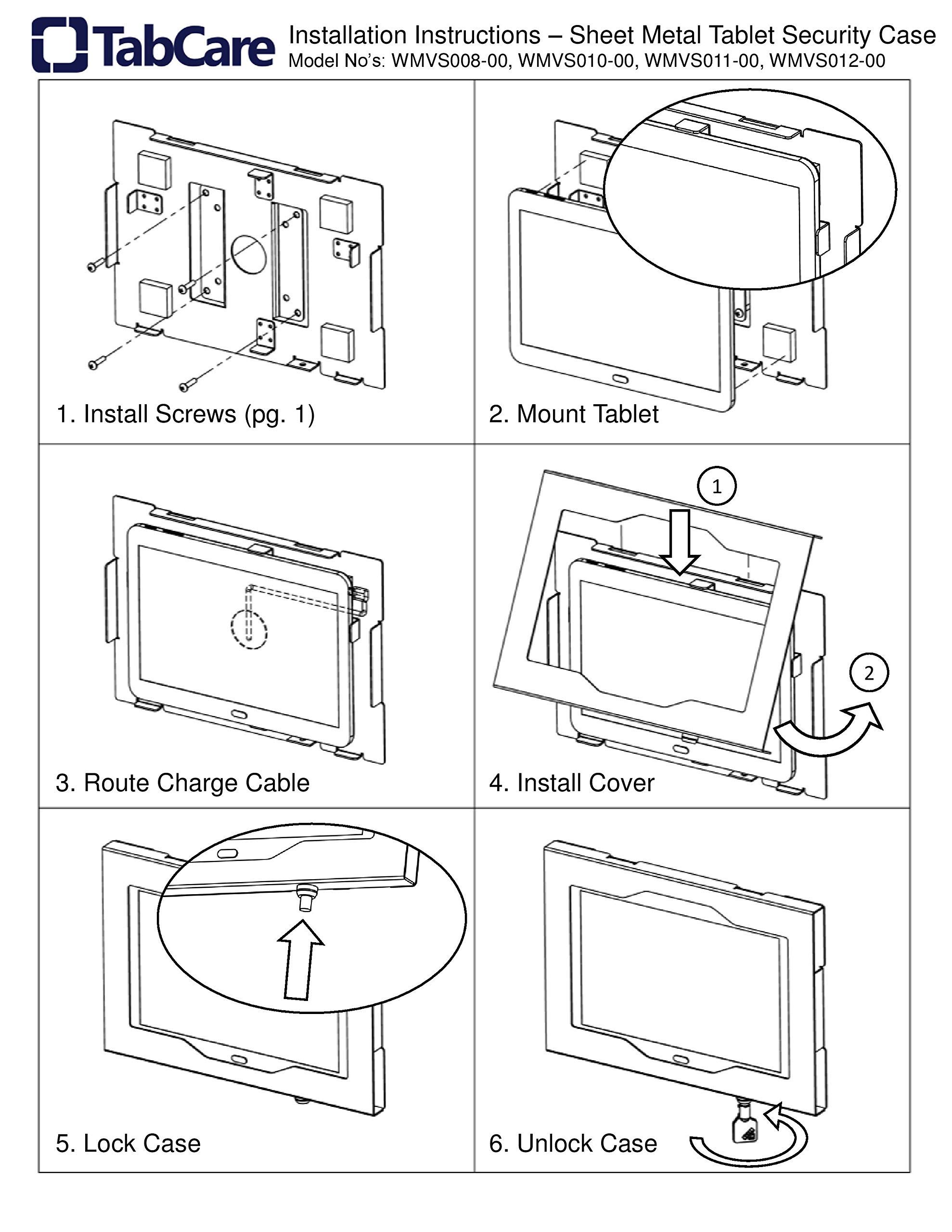 TABcare Anti-Theft Security Metal Case for Samsung Galaxy TAB 8