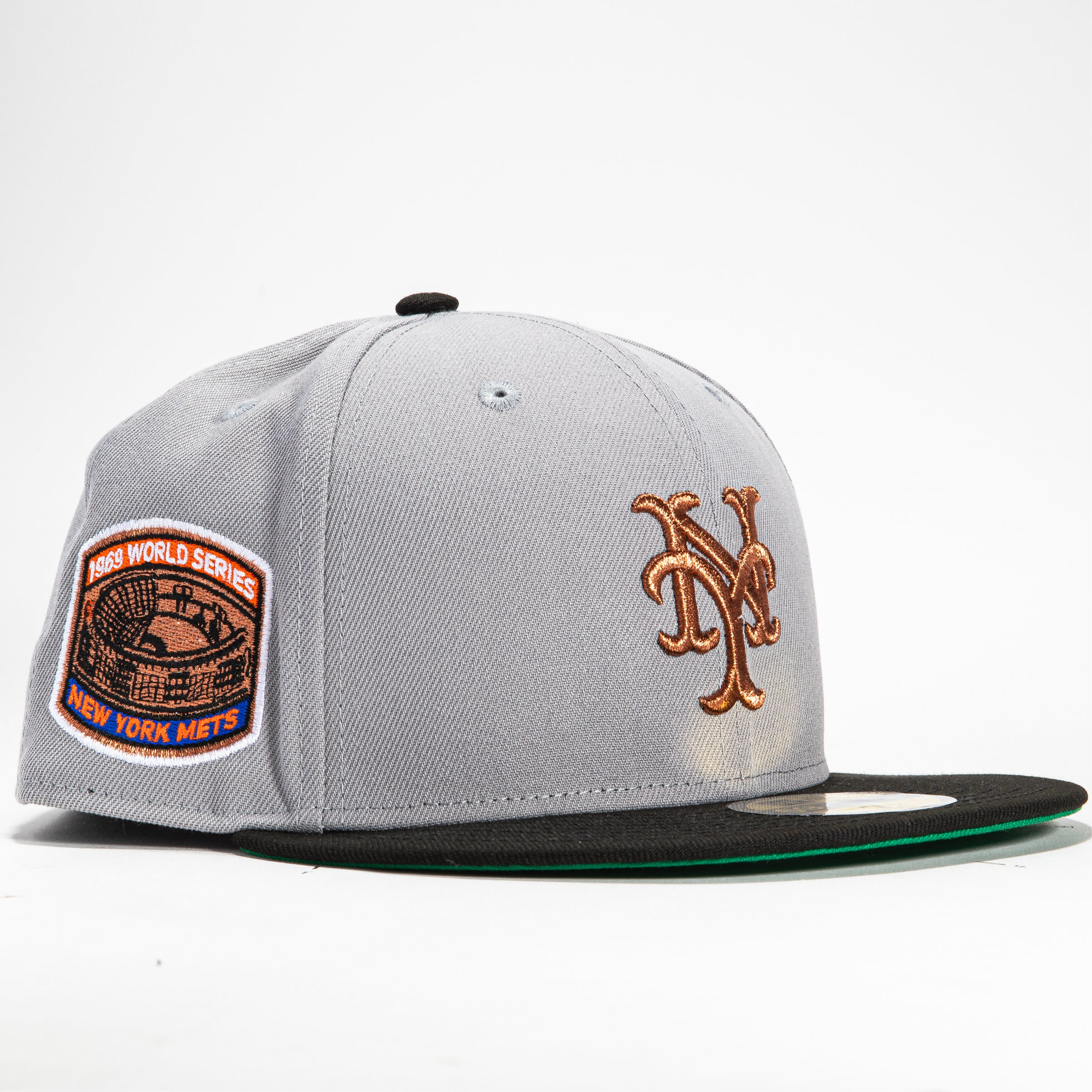 New York Mets WS69 2-Tone Gray/Black/MCP Baseball Cap - Adjustable Snapback Hat for Men & Women, Perfect for Games, Fan Gear & Casual Wear