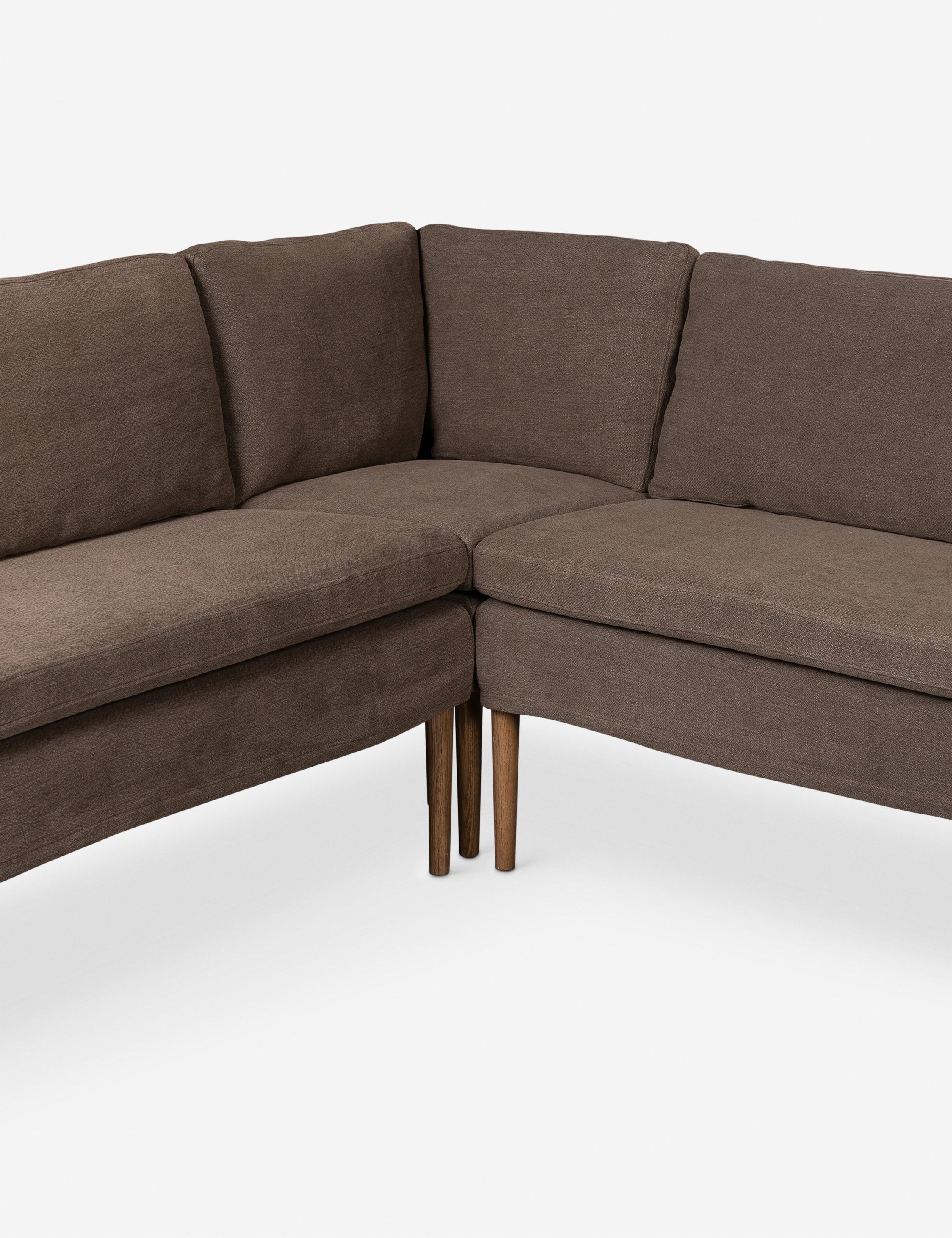 Aurelia U-Shaped Dining Banquette - Modern Upholstered Bench by Amber Lewis x Four Hands for Kitchen, Breakfast Nook, or Dining Room Seating
