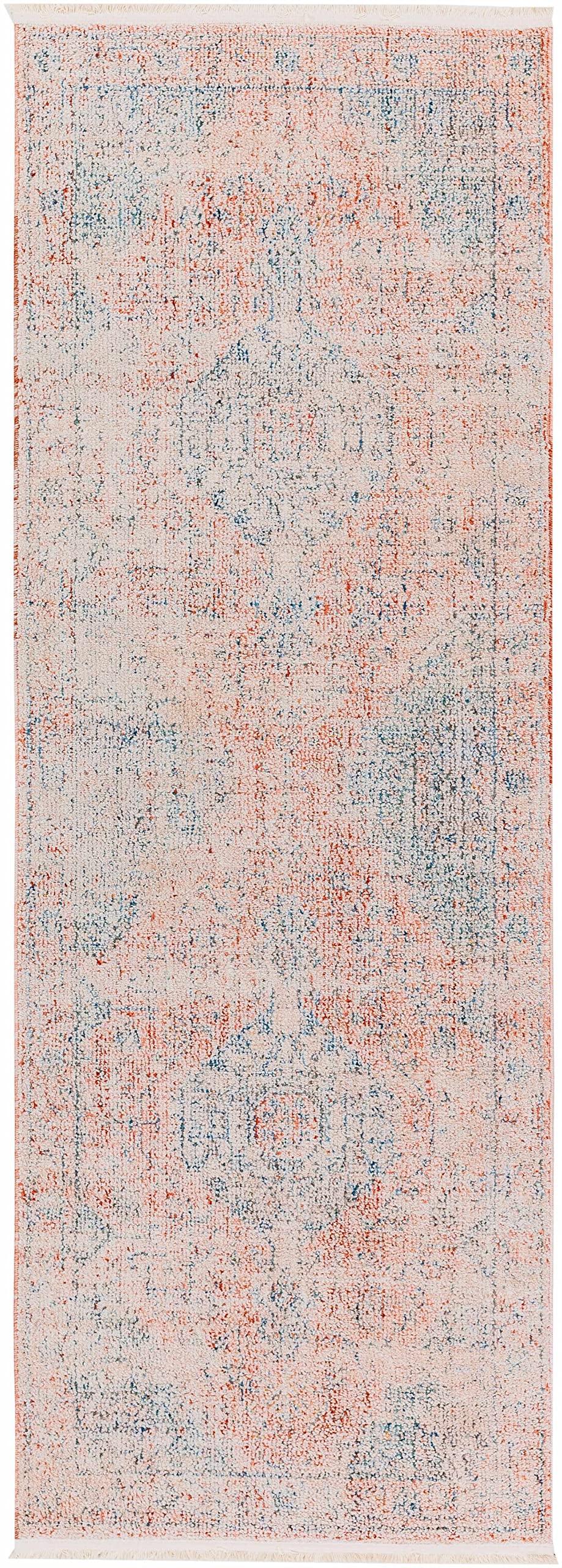 Hauteloom Akio Traditional Area Rug - Pale Pink, Ivory, Light Gray - 5'3