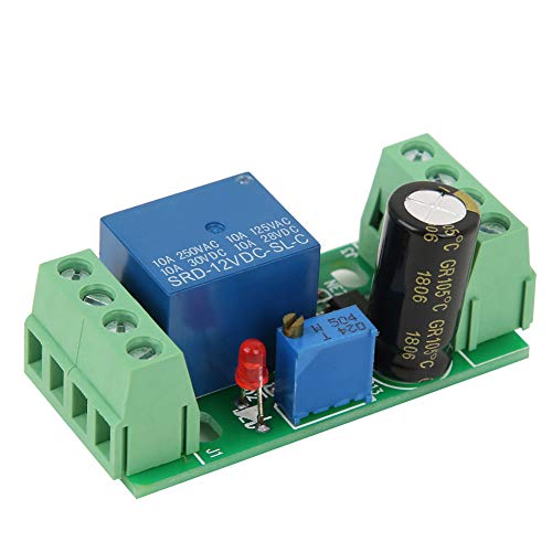 12V Delay Connect Module - Easy Install Adjustable Time Delay Relay for Access Control Systems | Intelligent Elliptical Design | Perfect for Door Entry, Security Gates & Automated Systems