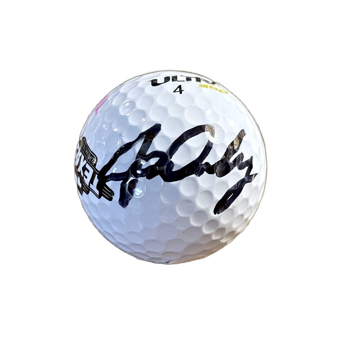 JOHN DALY & PAULA CREAMER Dual Autograph Hand SIGNED ULTRA 4 Golf Ball - Texas Roadhouse PGA Tour - JSA Certified Authentic RR64167 - Perfect for Golf Collectors & Sports Memorabilia Displays
