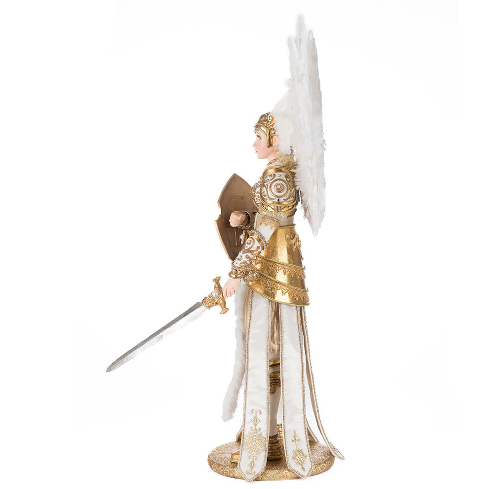 Bells of Brilliance Angel Gabriel Doll by Katherine's Collection - Handcrafted Christmas Tree Ornament & Holiday Home Decor for Nativity Scenes, Gift Giving, and Festive Celebrations