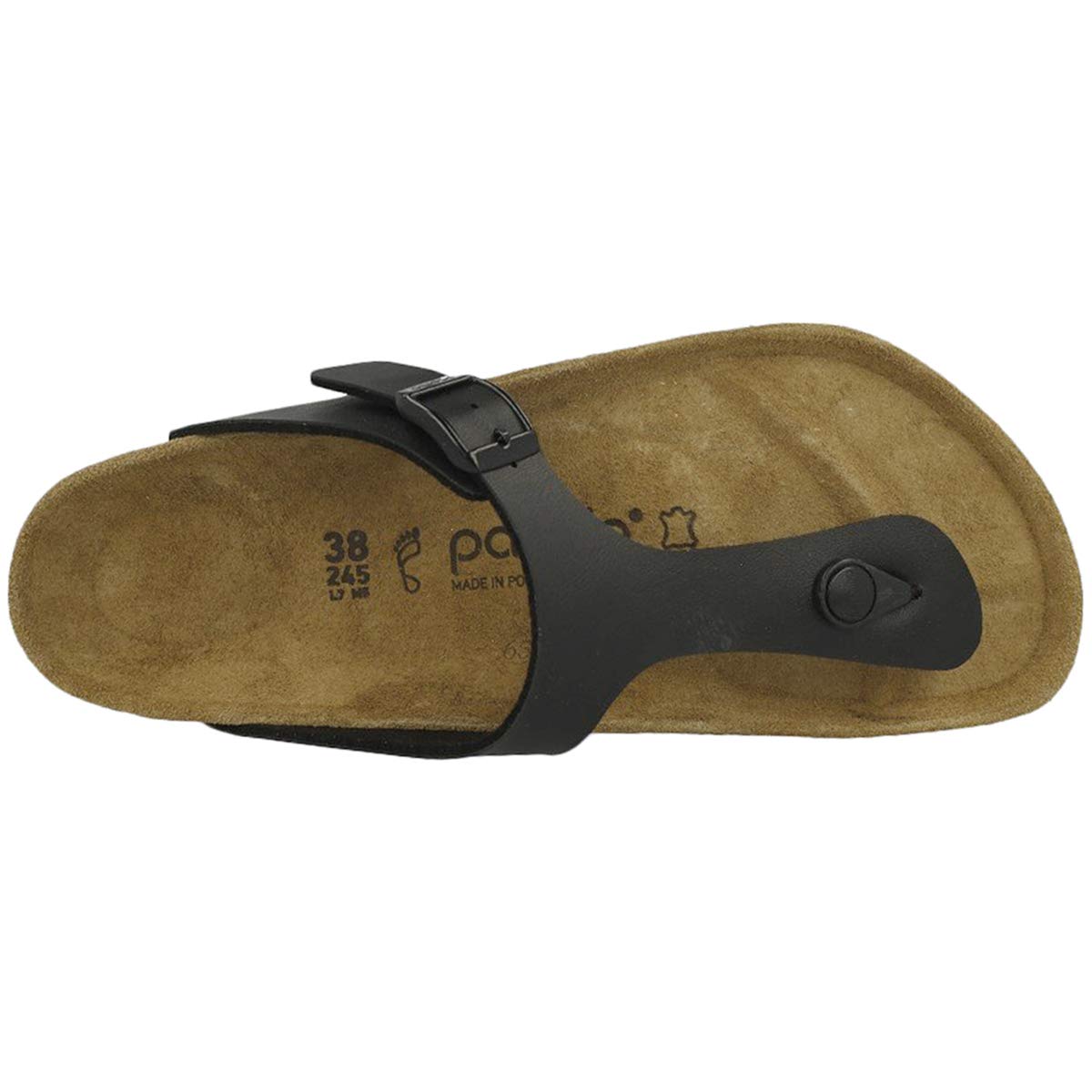 Papillio Women's Gizeh Platform Sandals - Birko-Flor Black Size 6 US | Comfortable Orthopedic Flip Flops for Summer, Beach & Casual Wear