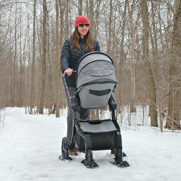 PremierSki Stroller Skis - All-Terrain Baby Jogger Skis for Snow | Winter Stroller Accessories for Outdoor Adventures & Snowy Walks
