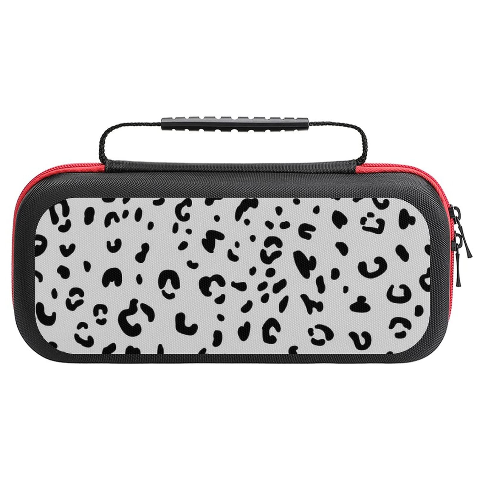 FunnyStar Animal Snow Leopard Carrying Case for Nintendo Switch - Protective Shell Storage Handbag for Travel, School & Gaming On-The-Go
