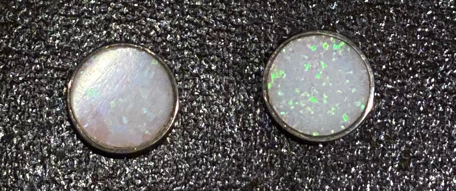 Opalite Stud Earrings for Women – Natural Stone Jewelry, Hypoallergenic & Lightweight – Perfect for Everyday Wear, Gifts & Special Occasions