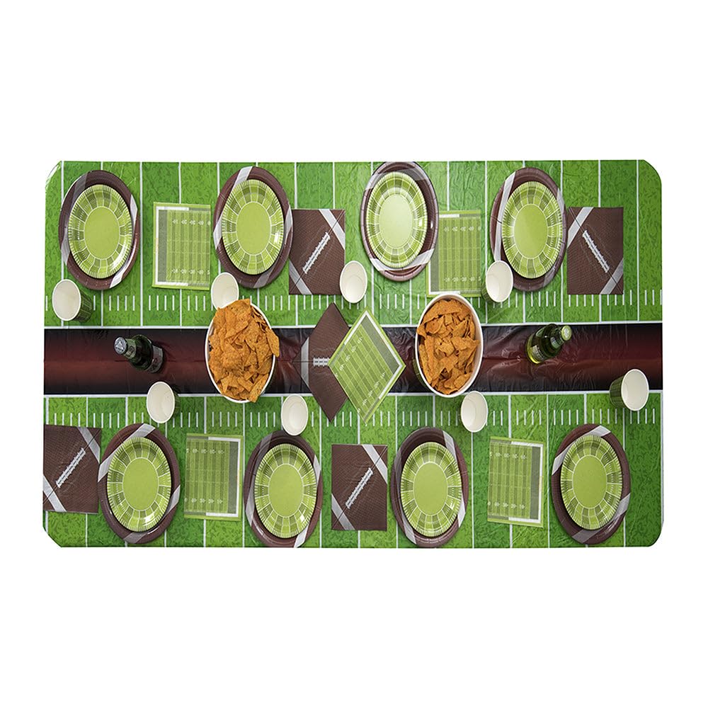 Hammont 9oz Disposable Football Cups - Bulk 50 Pack Plastic Drinkware for Football Parties, Tailgating & Game Day Decorations - Perfect for Football Themed Birthday Supplies & Sports Events