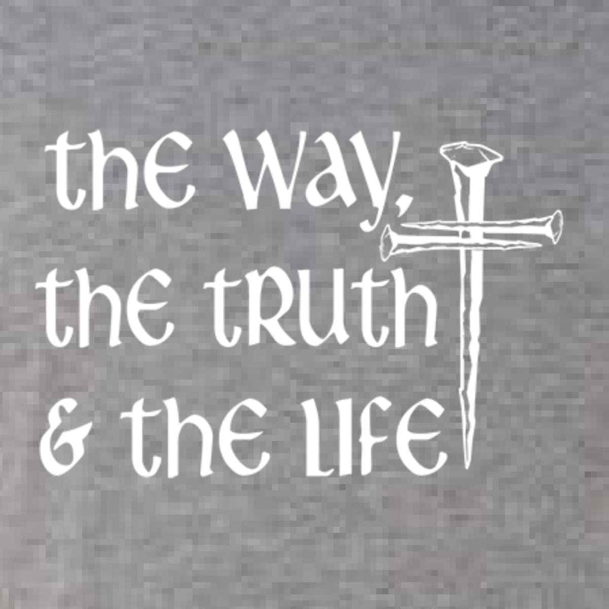 Inspirational Christian Tri-Blend Racerback Tank Top - The Way, The Truth & The Life - Comfortable & Stylish for Church, Bible Study & Everyday Wear