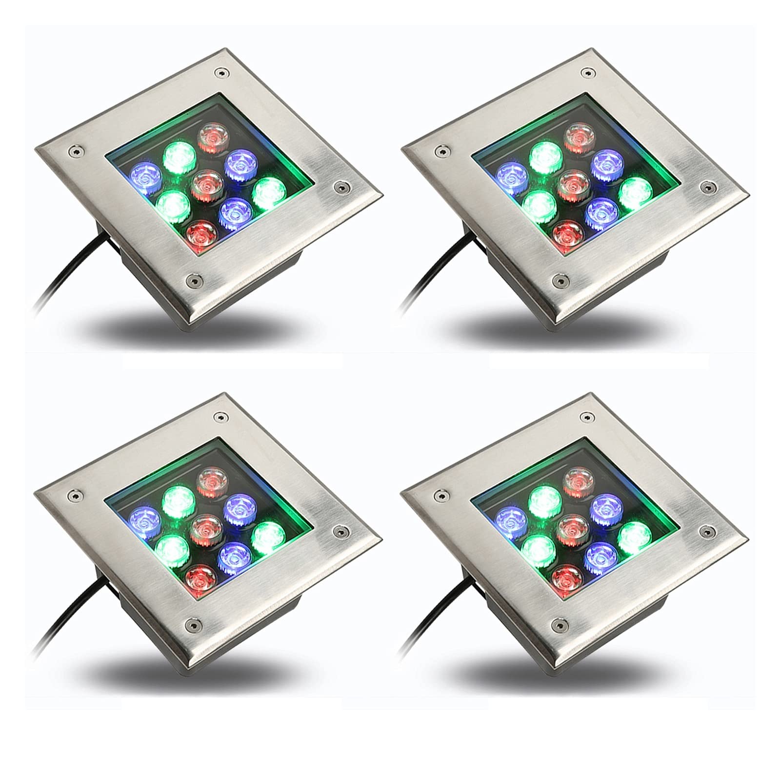 ALGWXQ 5W LED Underground Well Light - IP67 Waterproof Outdoor Garden Path Lighting, Warm White, 85-265V - Perfect for Deck, Patio, Steps & Landscape Illumination