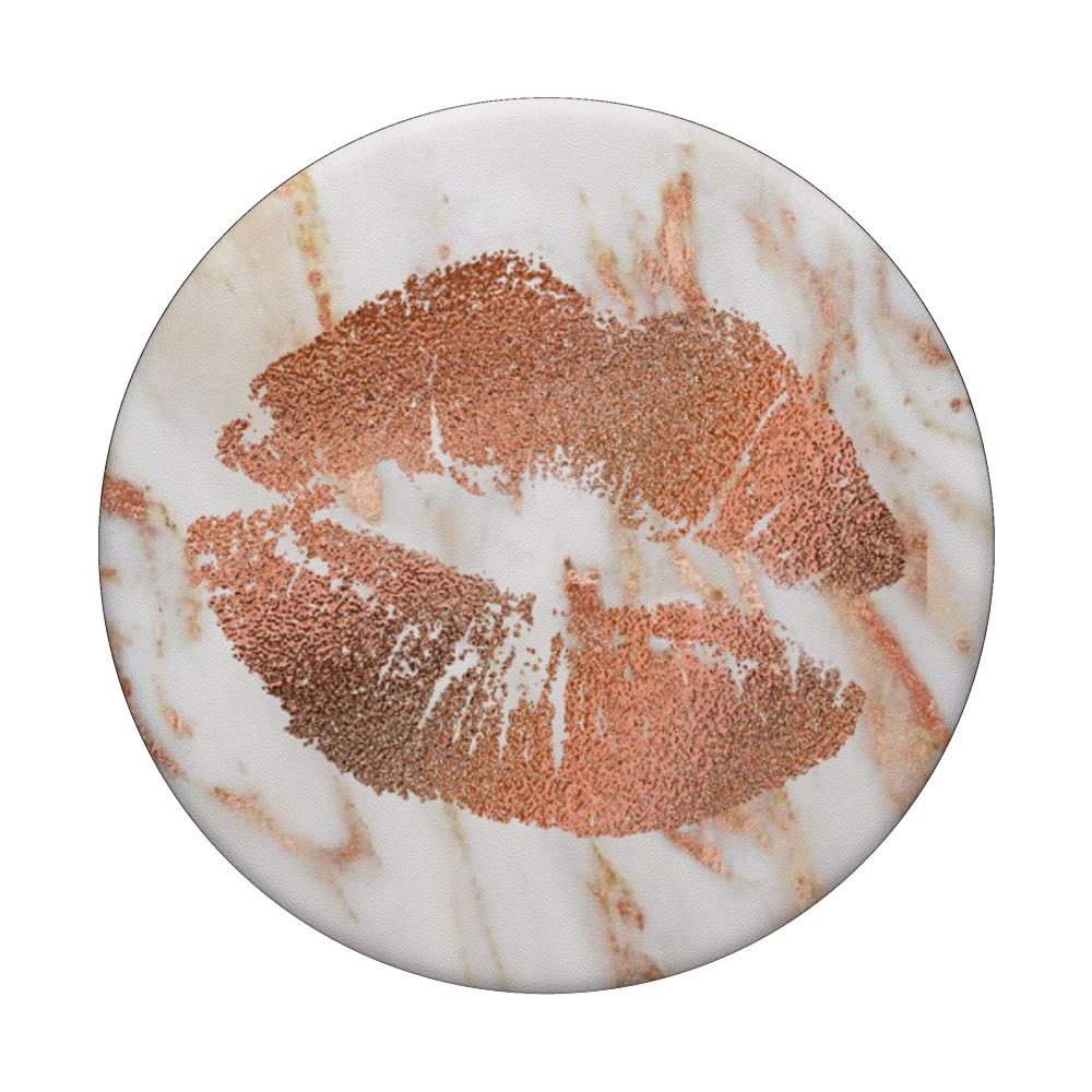 Rose Lips Hot Lipstick White PopSockets Standard PopGrip - Swappable Phone Grip & Stand for iPhone, Samsung, Smartphones - Perfect for Selfies, Gaming, and Daily Use