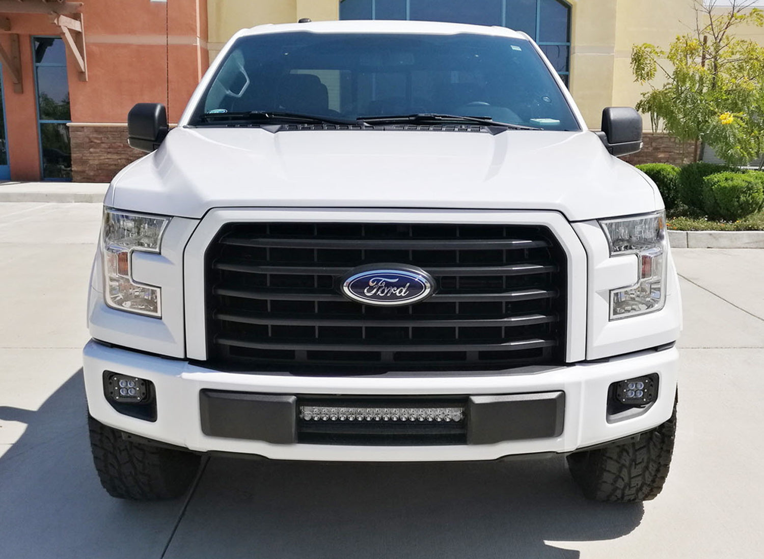 4D CREE LED Projector Pods with Wiring Harness & Mounting Brackets - Compatible with Ford F150 (2015-2020), F250/F350 (2017-2020) - Off-Road Lighting, Truck Accessories, Fog Lights Replacement