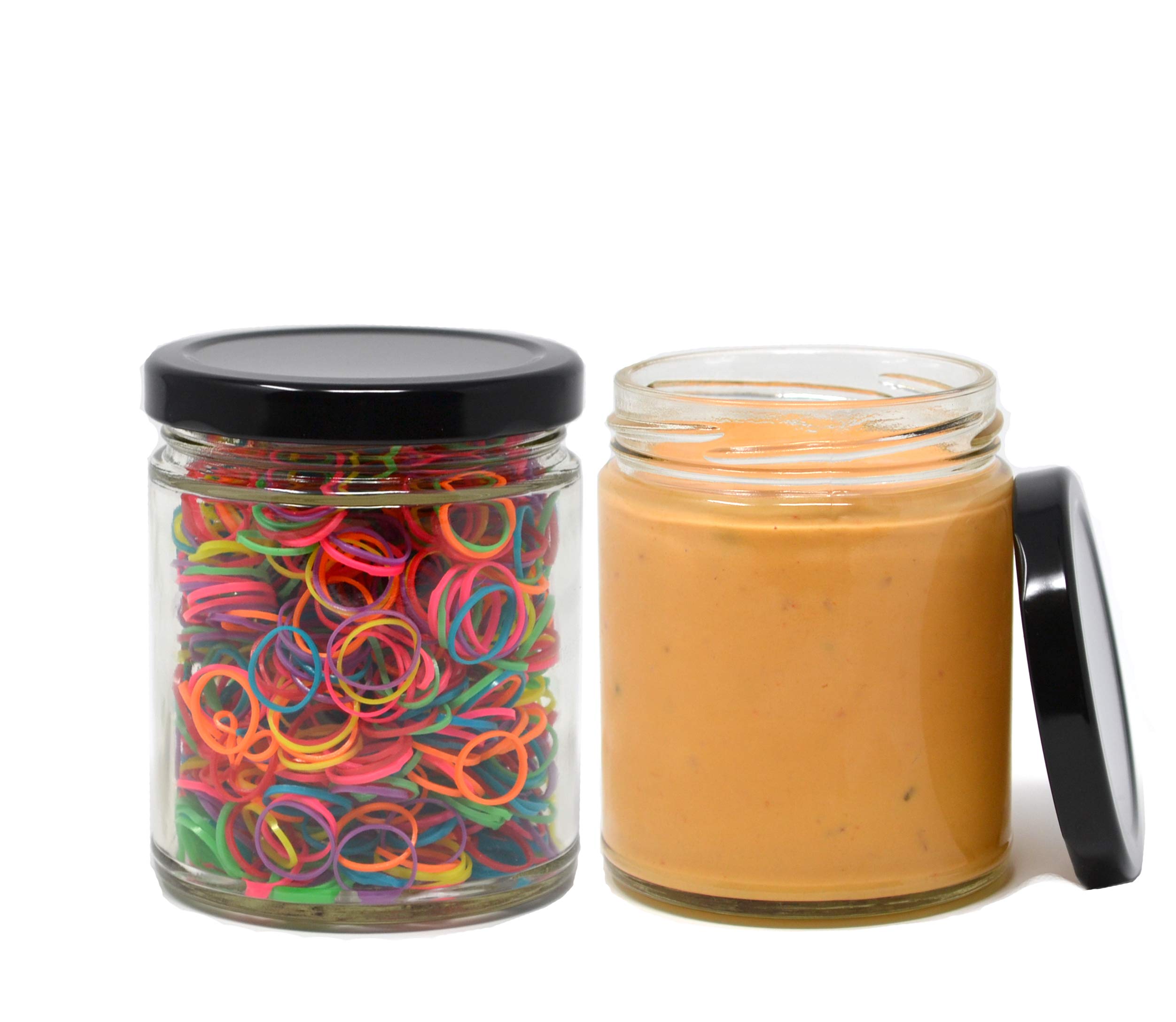 Clear Glass Salsa Jars 9 Oz - Pack of 72 (6 Cases x 12) - Perfect for Homemade Salsa, Jam, Spices & Party Serving - BPA-Free Food Storage Containers