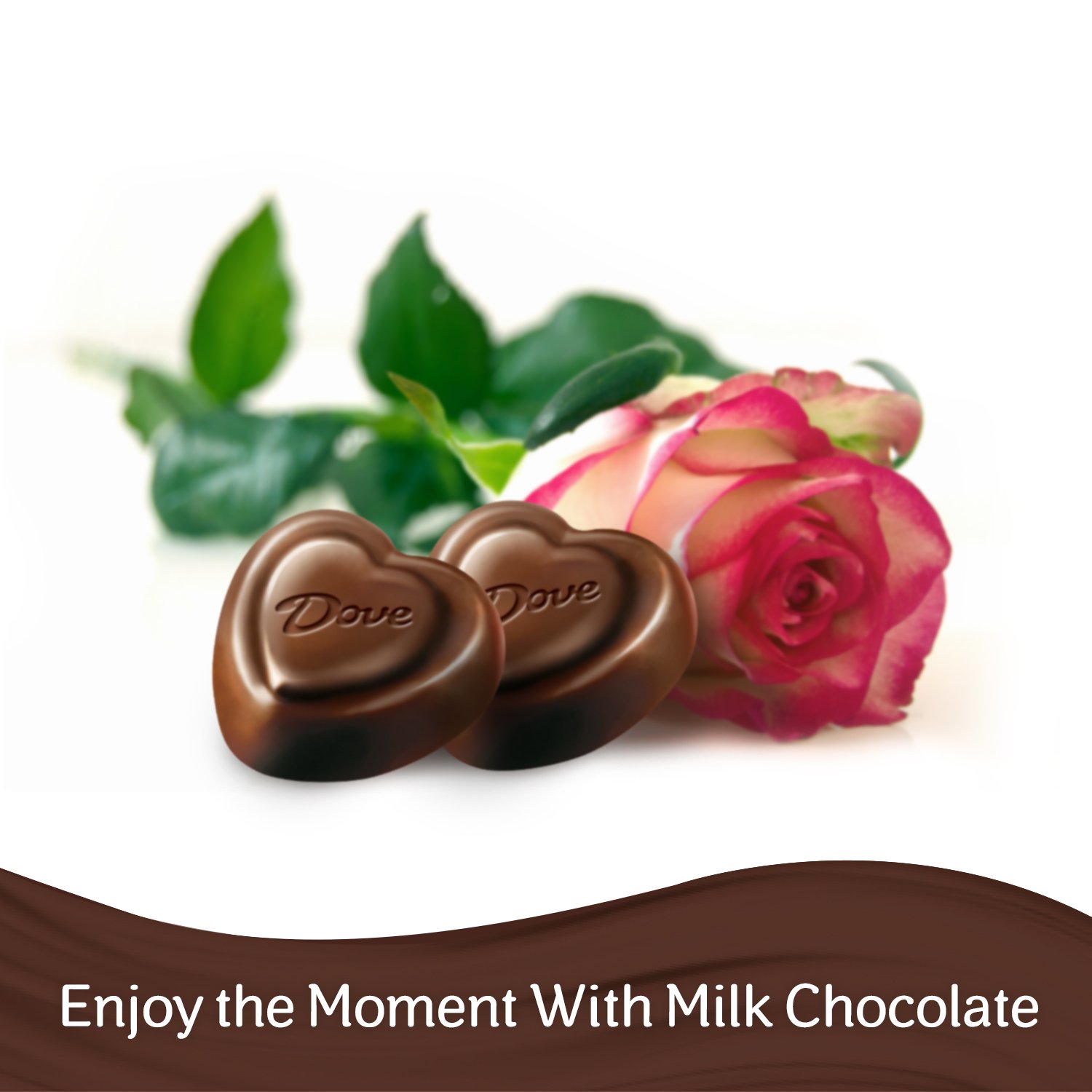 DOVE PROMISES Valentine's Day Milk Chocolate Candy Hearts - 8.87oz (Pack of 4) | Romantic Gifts for Couples, Sweet Treats for Date Night & Anniversary Celebrations