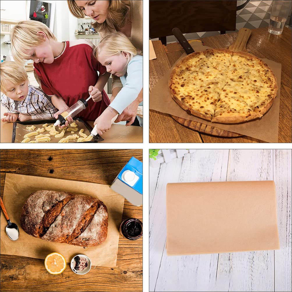 SOLUSTRE 100pcs Air Fryer Parchment Paper Liners - Non-Stick Baking Sheets for Air Fryers, Toaster Ovens & Cake Pans | Perfect for Healthy Cooking, French Fries, Pastries & Steamed Foods