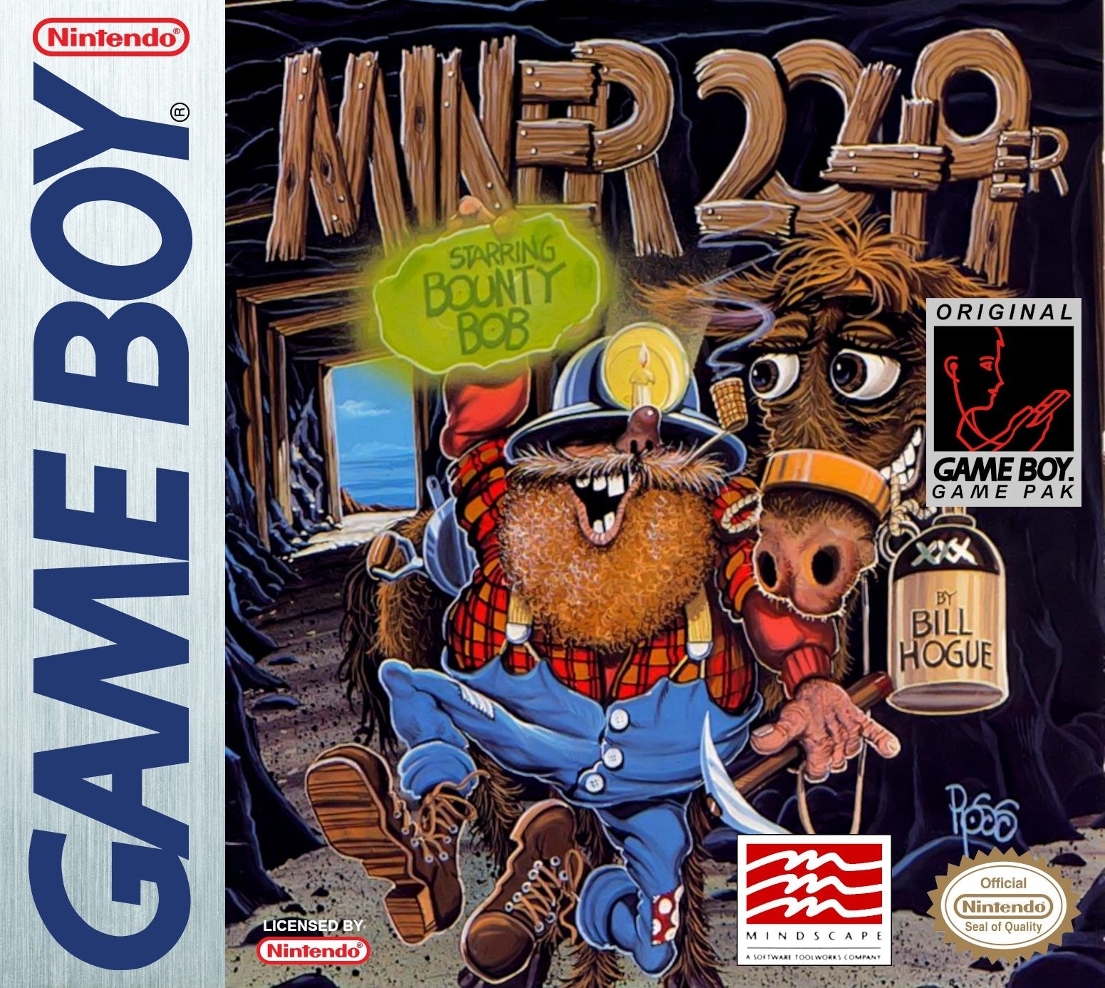 Vintage Miner 2049er Game Boy Video Game Cartridge - Classic Retro Gaming for Nintendo Game Boy - Perfect for Collectors and Nostalgic Gamers