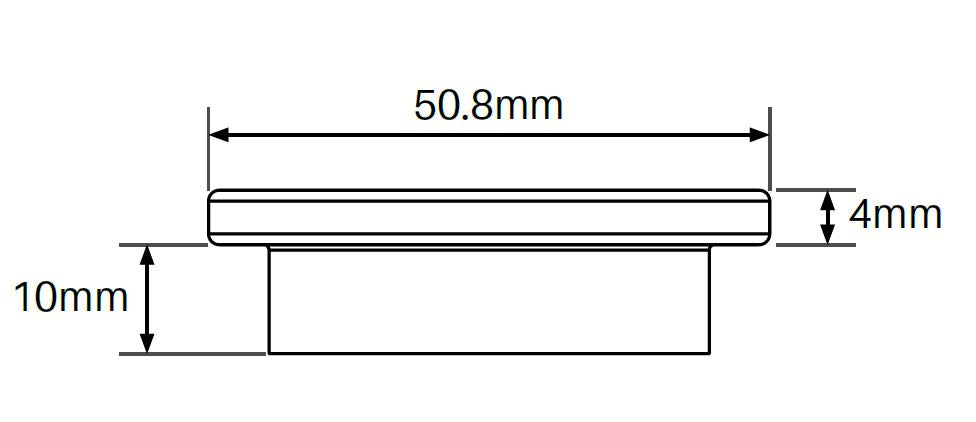 MOD50 Post Top Cap for 50mm Diameter Stainless Steel Posts - Durable Outdoor Fence & Gate Post Cover for Garden, Yard, and Pool Safety