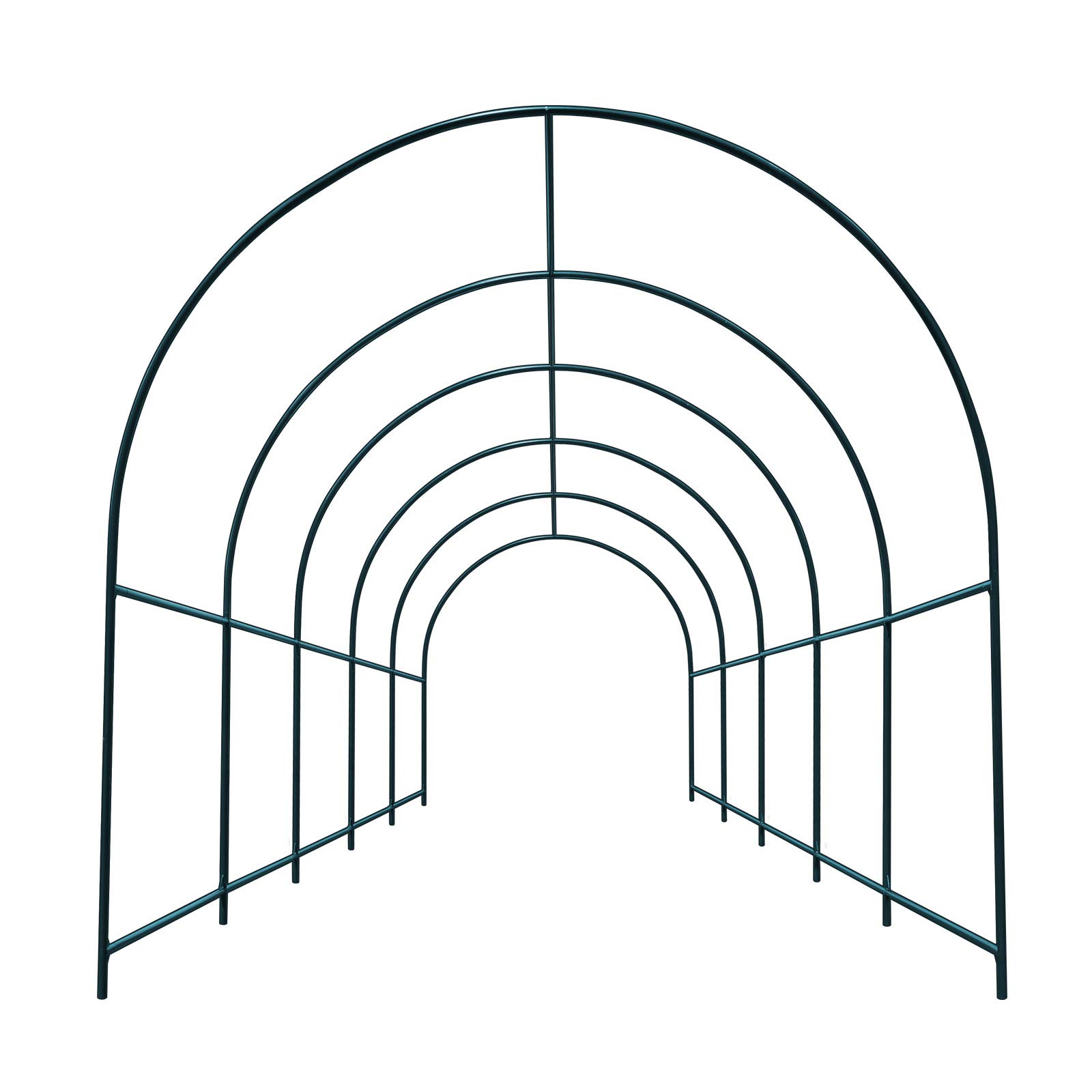 Heavy-Duty Replacement Greenhouse Frame for Large Hot Garden House - 16.4'x7'x7.2' Arch Support Structure for Climbing Plants, Flowers & Vegetables | Perfect for Vine Crops, Backyard Gardening & Plant Nurseries