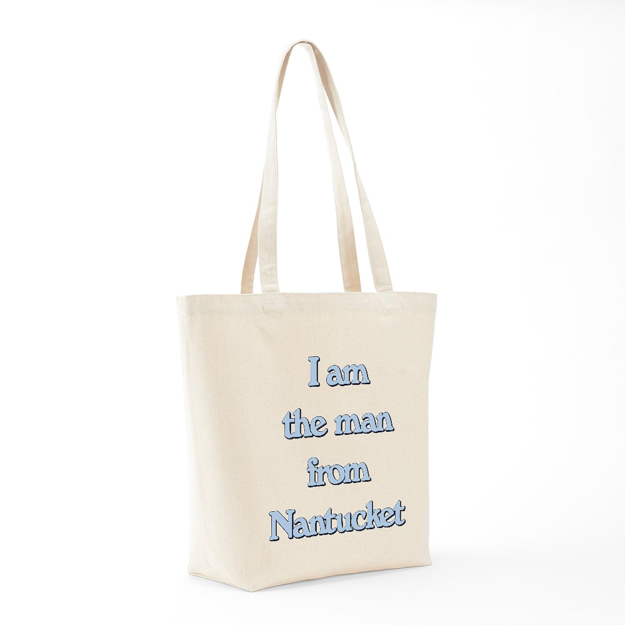 CafePress I Am The Man From Nantucket Tote Bag - Natural Canvas Reusable Shopping Bag for Groceries, Beach & Everyday Use