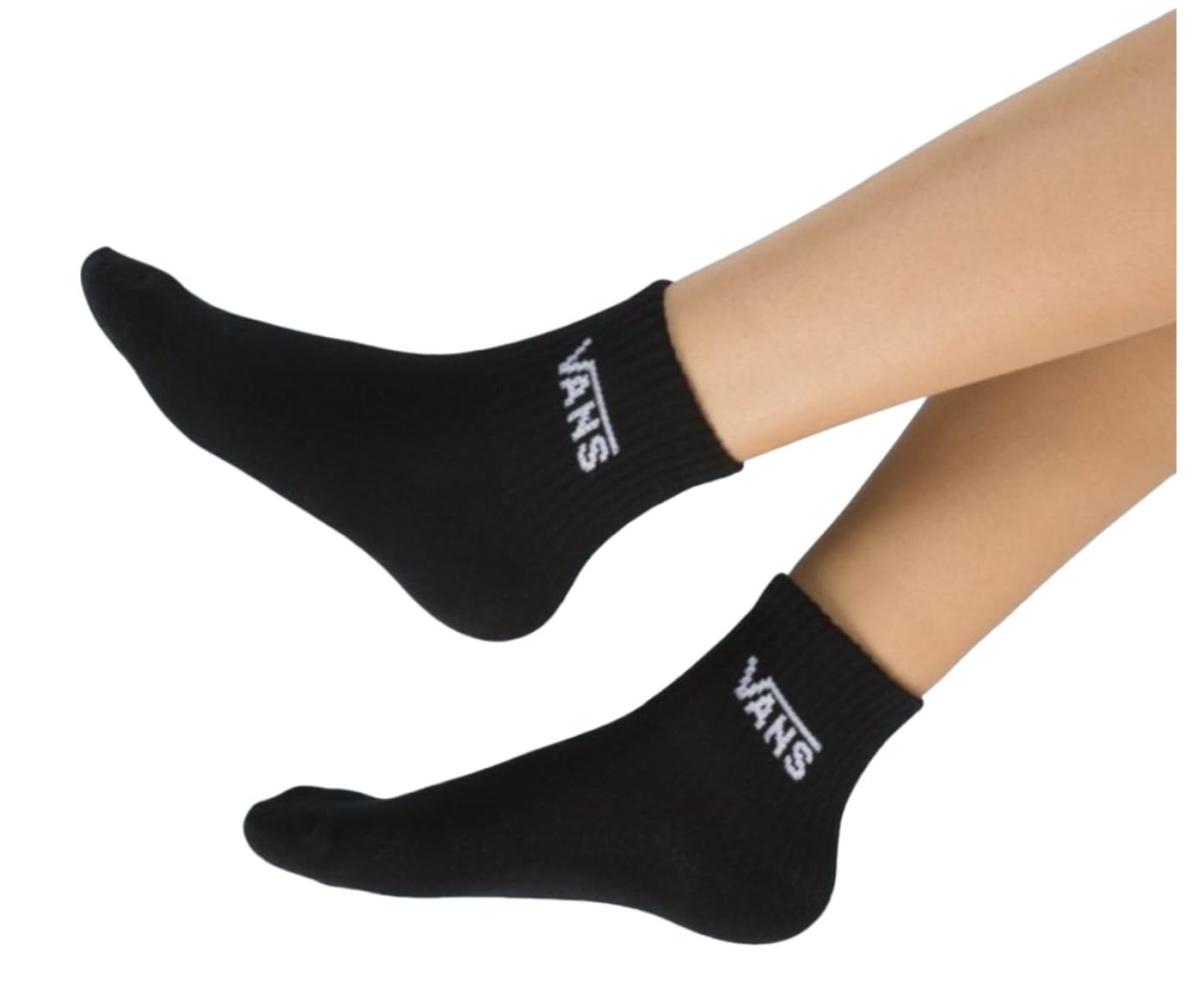 Vans Women's Half Crew Socks 3-Pack - Comfortable Cotton Blend Casual Socks for Everyday Wear, Sports & Sneakers | Perfect for Running, Gym, Workout & Daily Outfits