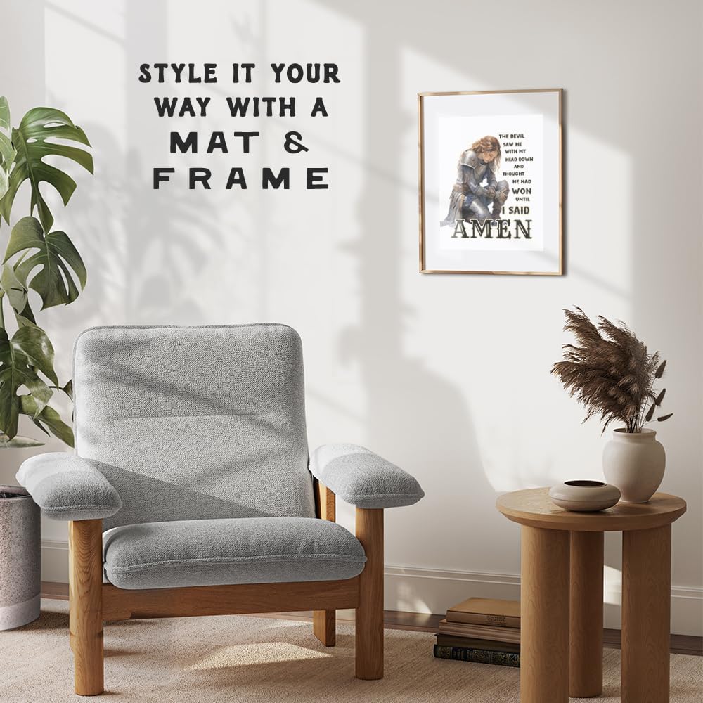 Inspirational Christian Wall Art for Women - Positive Spiritual Quotes & Motivational Decor for Bedroom, Teen Daughter - Religious Gifts & Prayer Room Decor | Perfect for Home, Office & Church Decorations