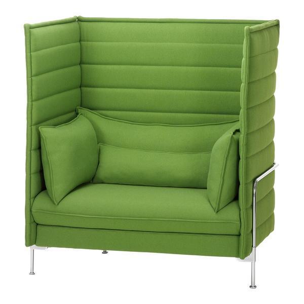 Alcove Highback Love Seat Sofa - Modern Upholstered Two-Seater for Small Spaces | Perfect for Apartments, Living Rooms & Cozy Corners