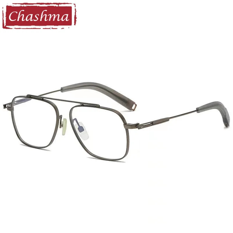 Unisex Titanium Full Rim Square Eyeglasses 44105 - Stylish & Durable for Men & Women - Perfect for Reading, Work & Fashion Accessories