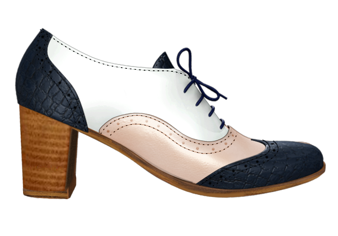 Holborn Block Heel Shoes - Comfortable Women's Chunky Heel Pumps for Work, Office & Special Occasions