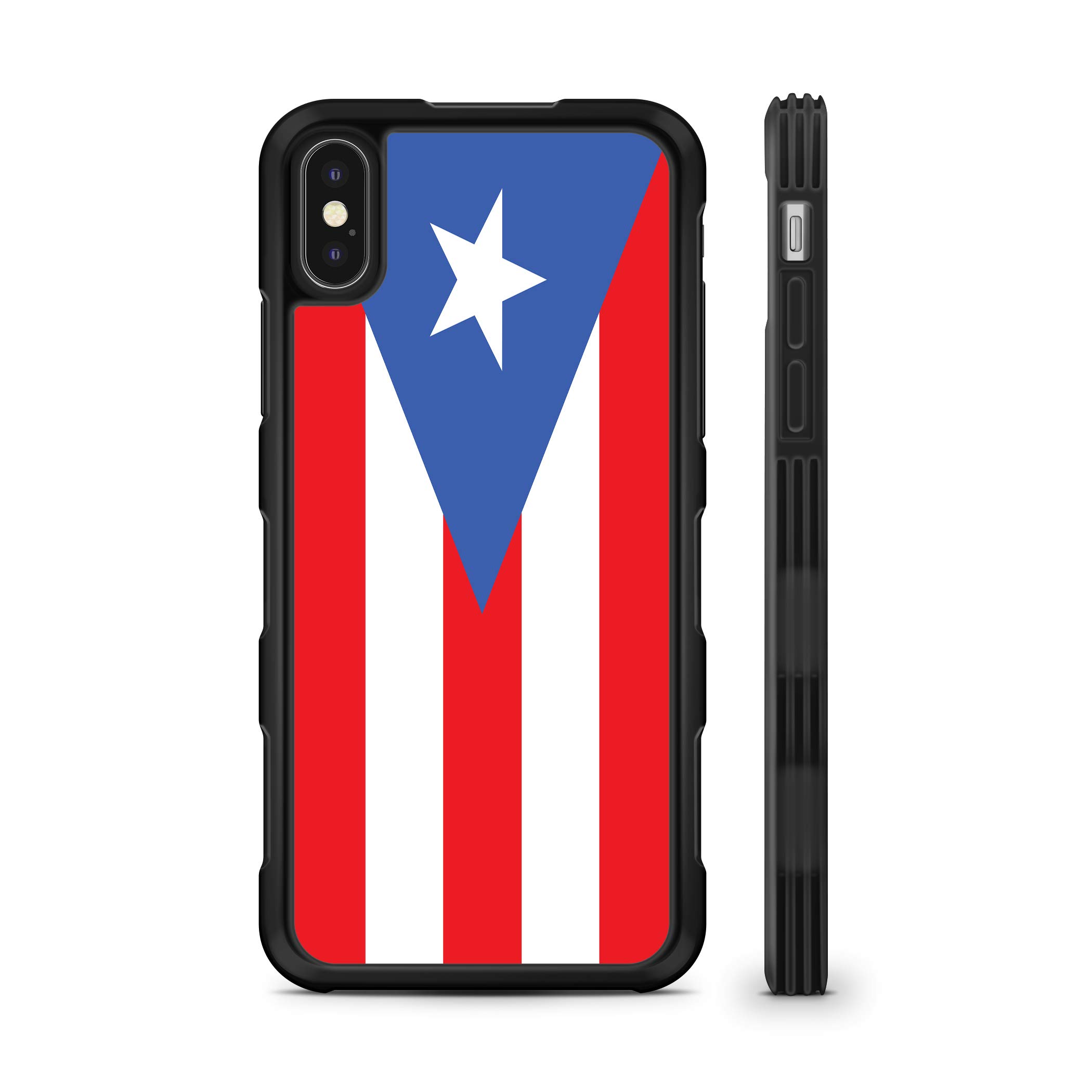 iPhone XR Shockproof Phone Case with Puerto Rico Flag Design - Durable TPU Rubber Protective Cover for iPhone XR | Perfect for Travel, Outdoor Activities & Daily Use