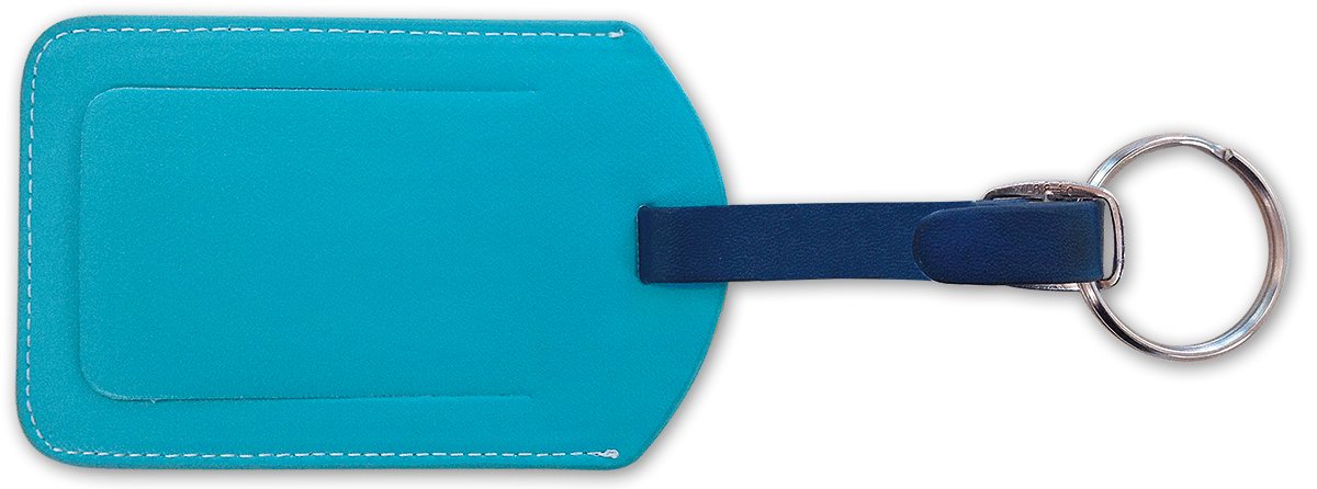 Pacifica Island Art Leatherette Luggage Tag with Hawaiian Sea Turtle Design by Westmoreland - Perfect for Travel, Vacation & Beach Trips