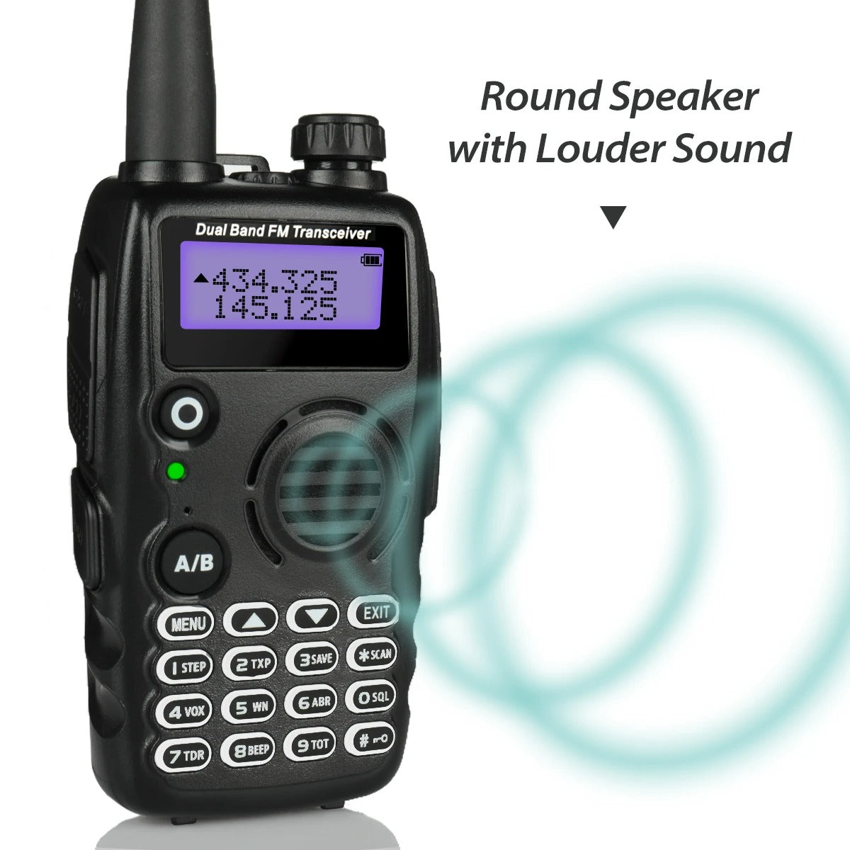 Radioddity GA-5S Dual Band Two Way Radio - 7W/5W/1W Power, FM Radio & VFO Function - Ideal for Outdoor Adventures, Construction Sites & Emergency Communication
