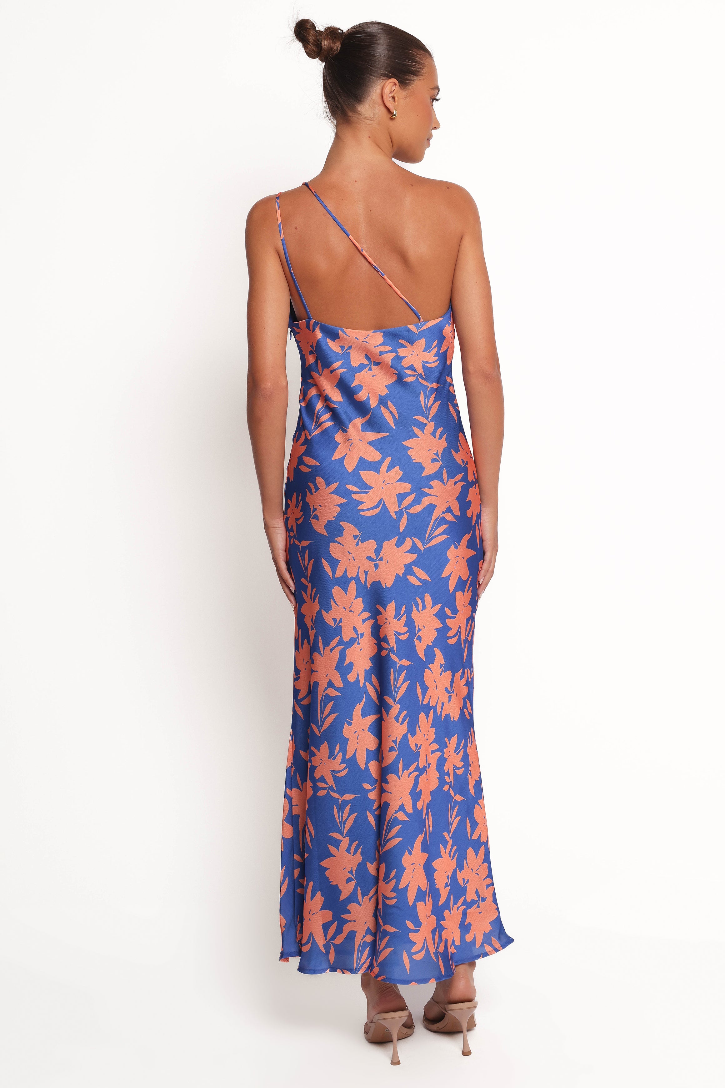 Bottie Maxi Dress - Blue and Orange Floral Print Summer Beach Dress for Women | Casual Boho Chic Dress for Vacations, Parties & Outdoor Events