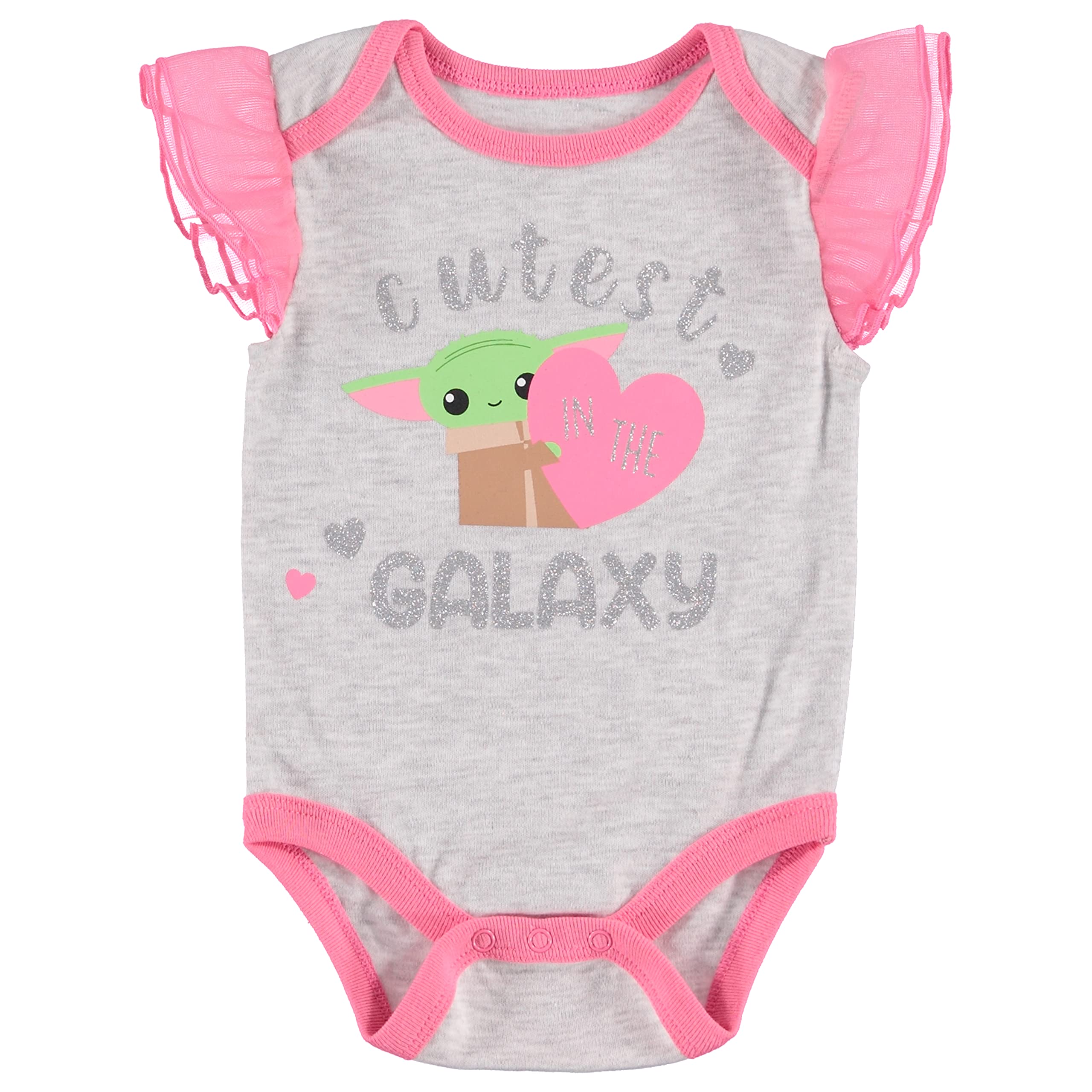 **Star Wars Baby Yoda One-Piece Outfit Set - Cute Baby Girl Clothes for 0-24 Months | Perfect for Cosplay, Halloween & Photo Shoots**