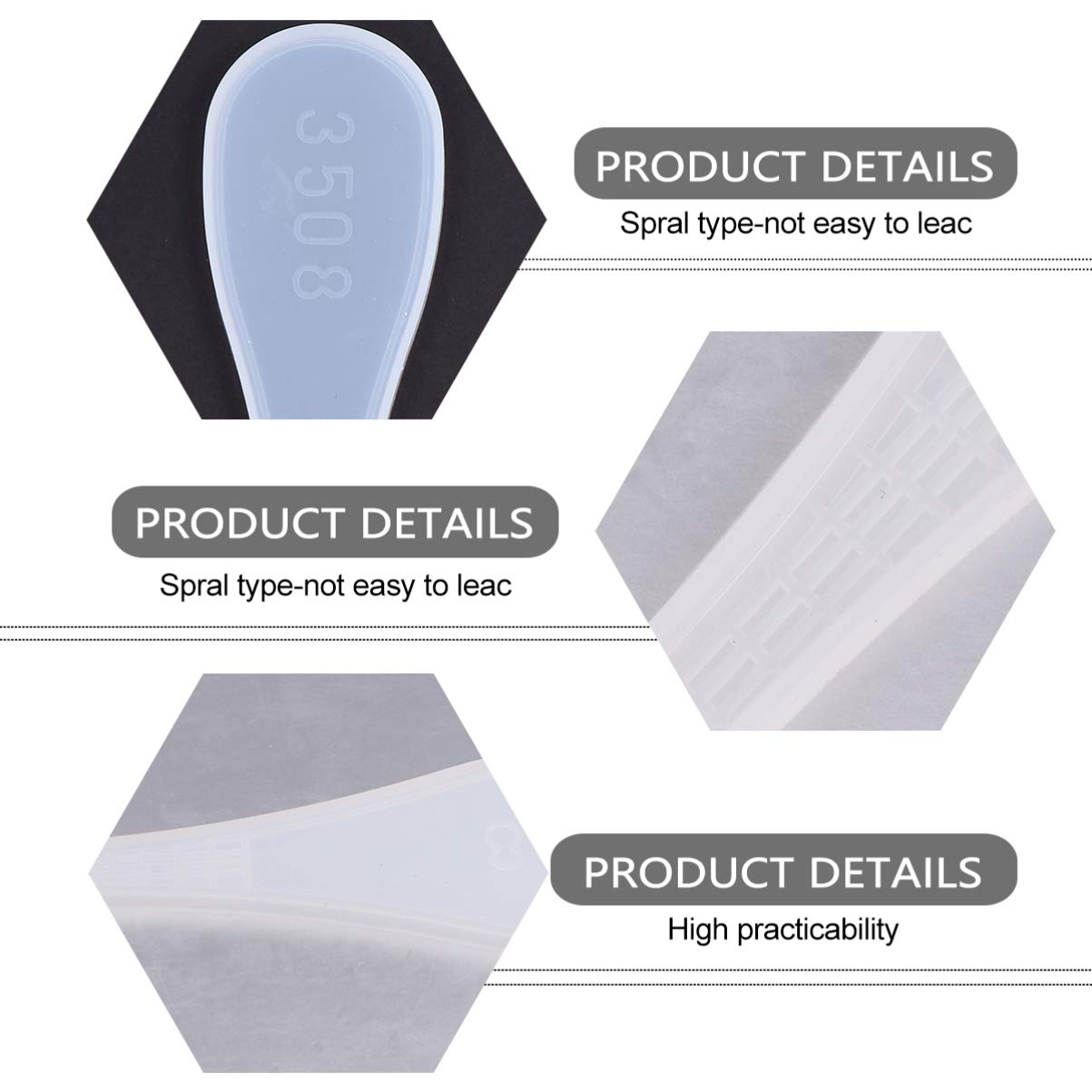 EXCEART 3pcs Silicone Bookmark Molds for Resin Casting - DIY Epoxy Jewelry Charms, Earrings & Bookmarks - Perfect for Handmade Crafts, Gifts & Scrapbooking Projects