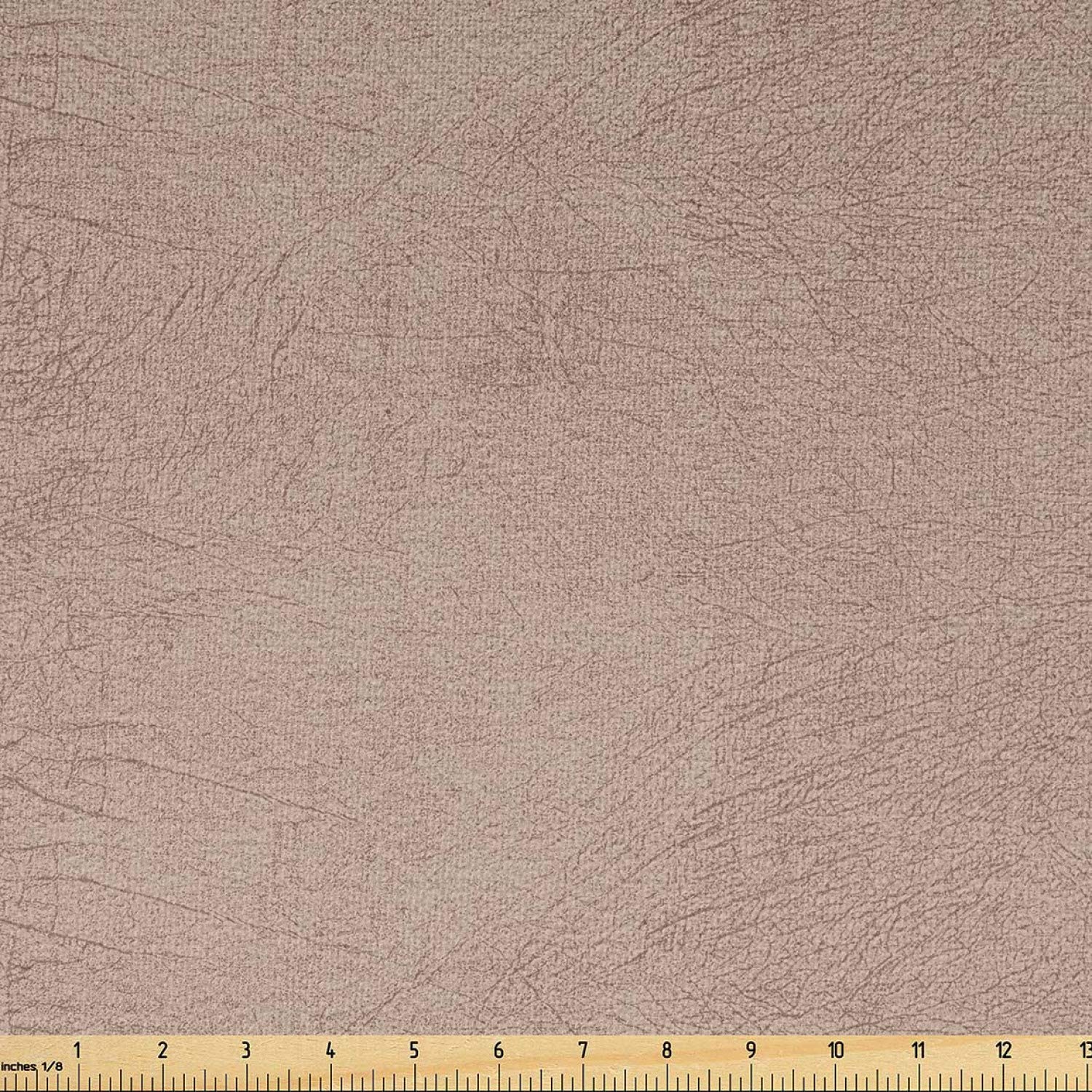 Ambesonne Faux Suede Fabric by The Yard - Digitally Printed Weathered Texture, Durable & Washable Upholstery Fabric for DIY Projects, Home Decor, Indoor & Outdoor Use - 5 Yards, Pale Camel - Perfect for Sofa Covers, Pillows, Curtains & Crafting Projects