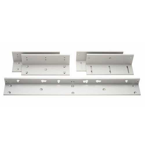 AM3375 Z Bracket for 600 Series Double Magnetic Lock - Clear Anodized Aluminum Mounting Bracket for Secure Door Access Control Systems - Ideal for Commercial Buildings, Offices, and Security Installations